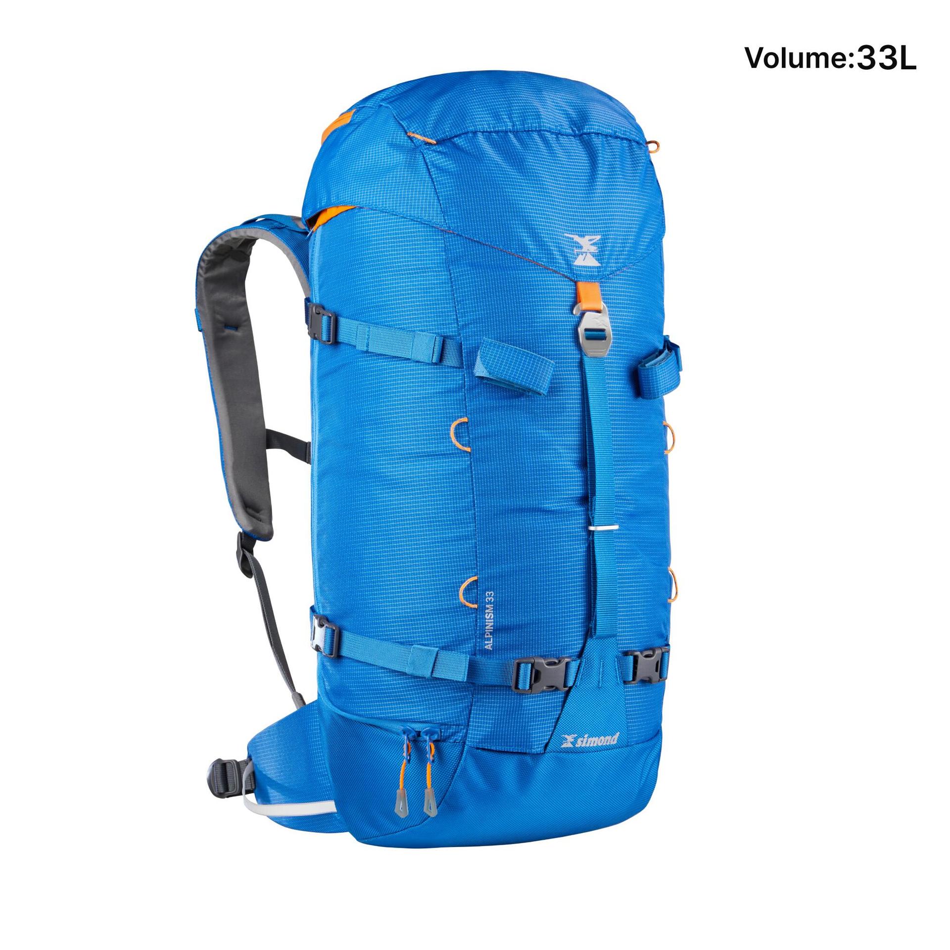 mountaineering bag 33 litres - alpinism 33 blue