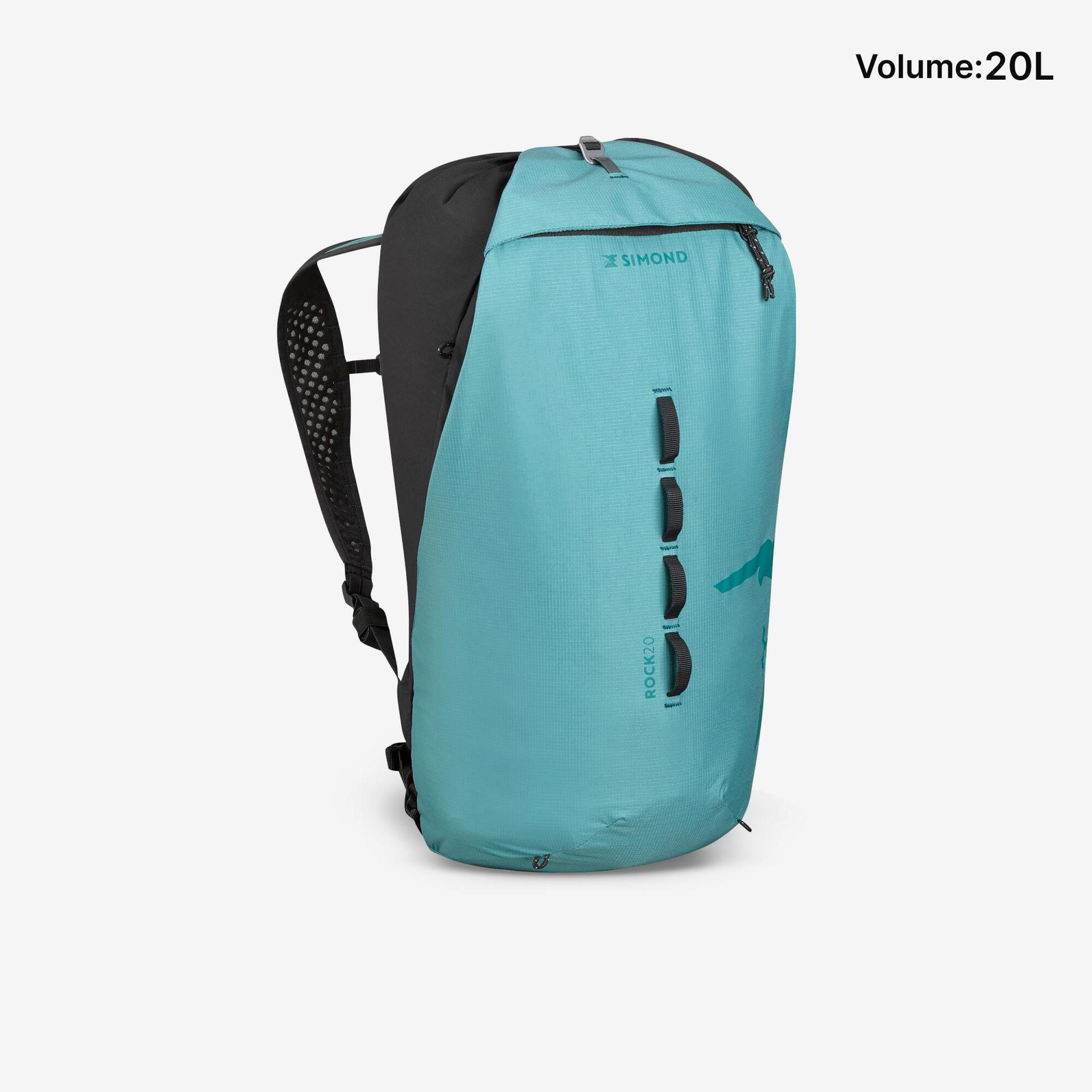 climbing backpack 20 litres rock 20 turquoise