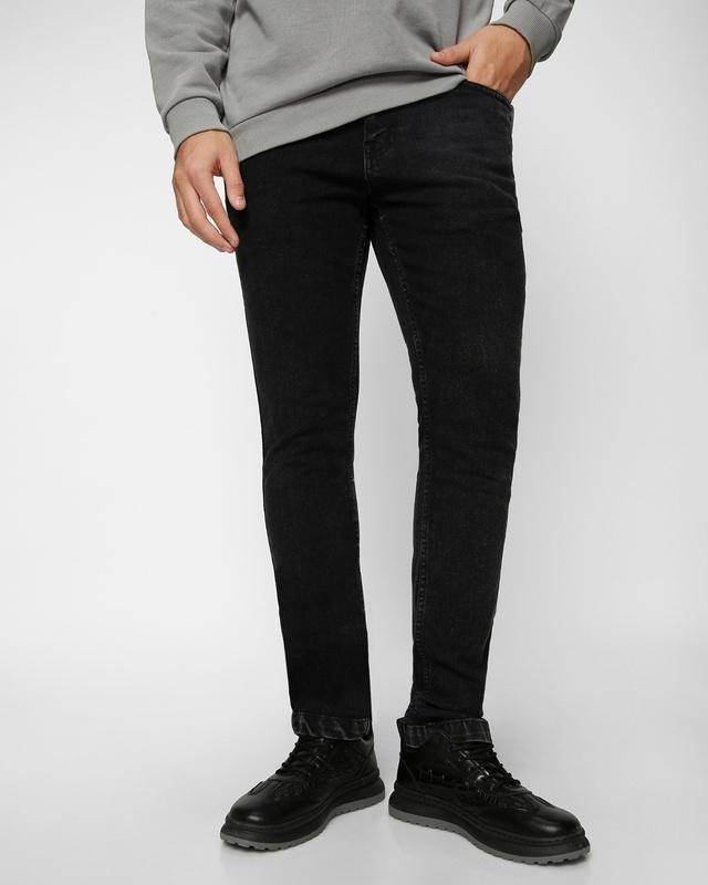 men's black denim jeans