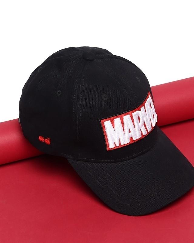 unisex black marvel baseball cap