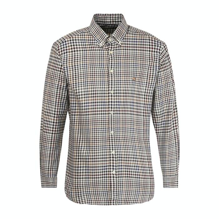 multicolored chequered formal shirt