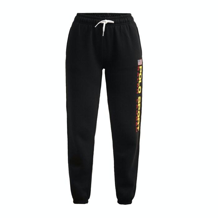 black solid track pants