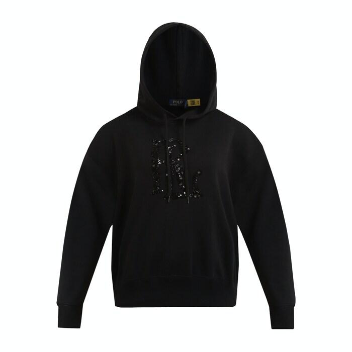 women black sequin sweatshirt