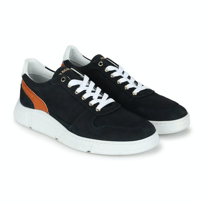 men navy chunky sole sneakers