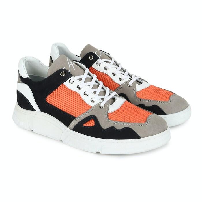 men multicoloured colourblock chunky sneakers