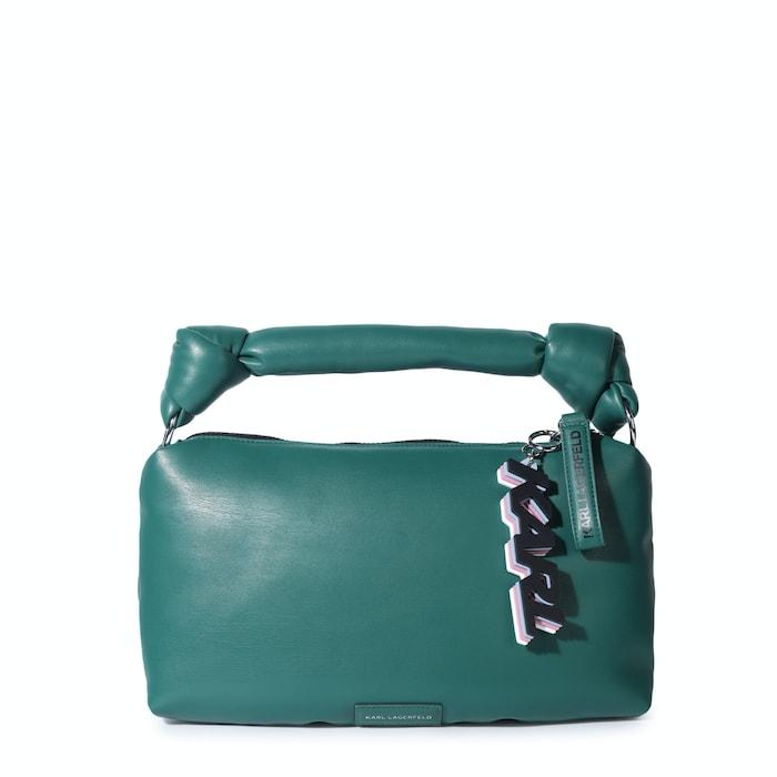 women green knotted handle small shoulder bag