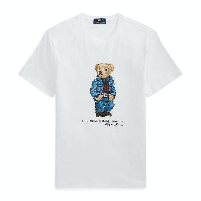 men white custom slim fit polo bear jersey t-shirt