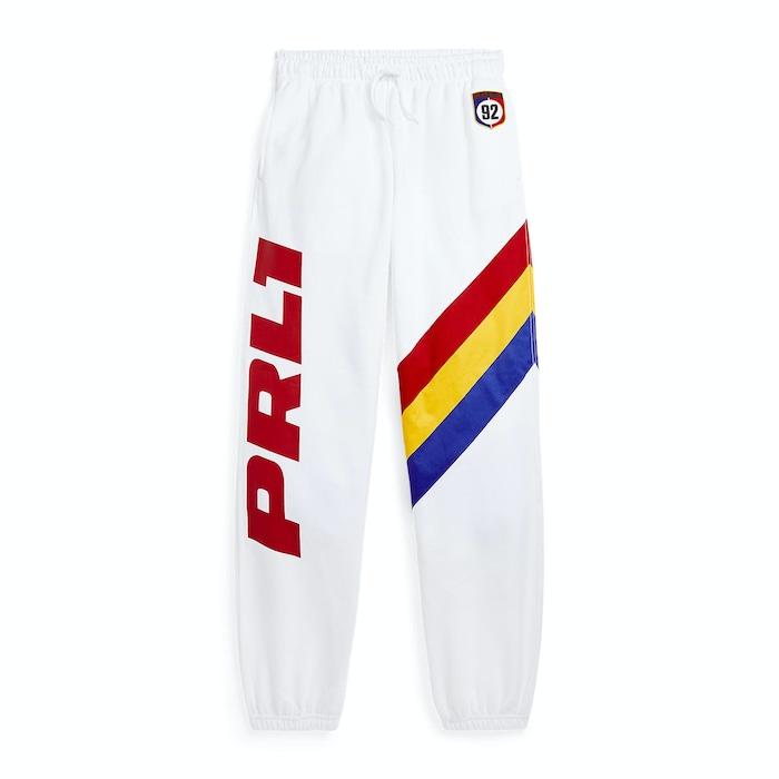 women white logo fleece jogger pant