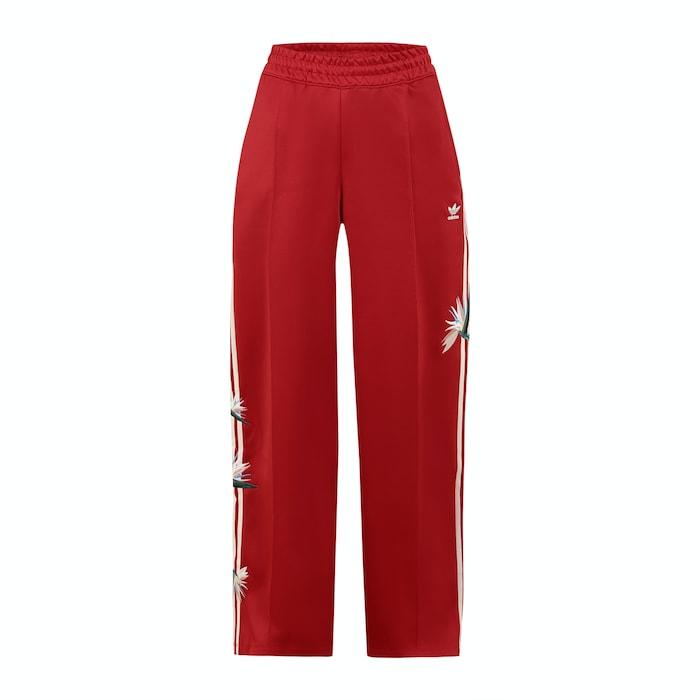 women red side striped magugu track pants