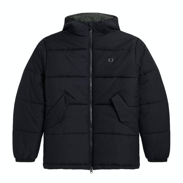 men black short quilted jacket