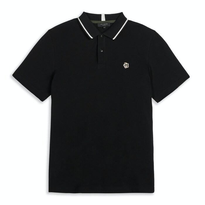 men black camdn short sleeve polo