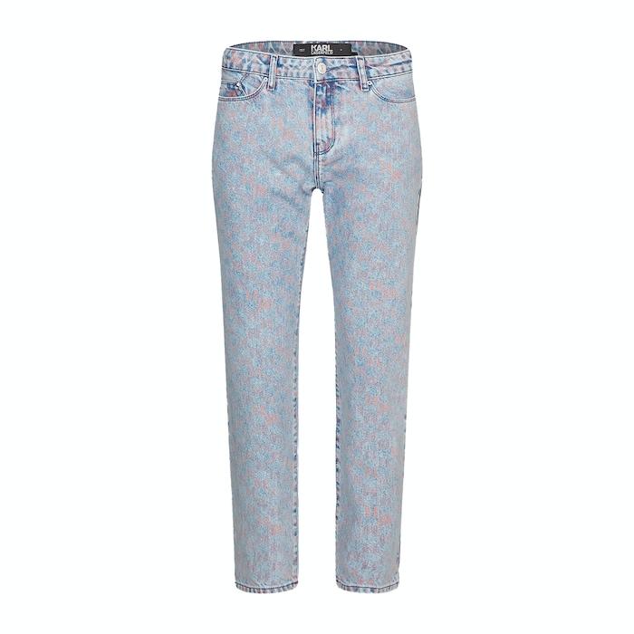 women multicoloured kl monogram 5-pockets jeans