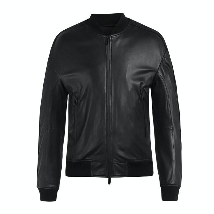 men black brand tape jacket