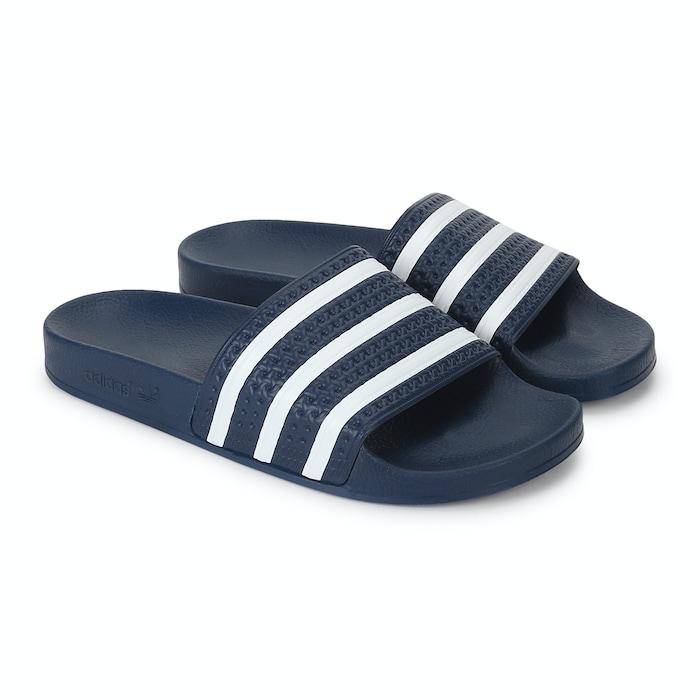 men blue adilette sliders