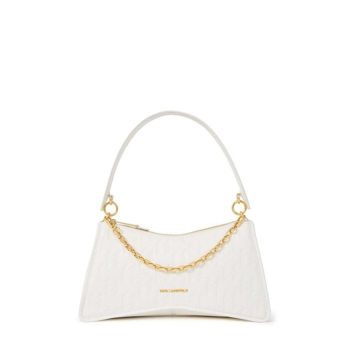 women white seven element kl monogram shoulder bag