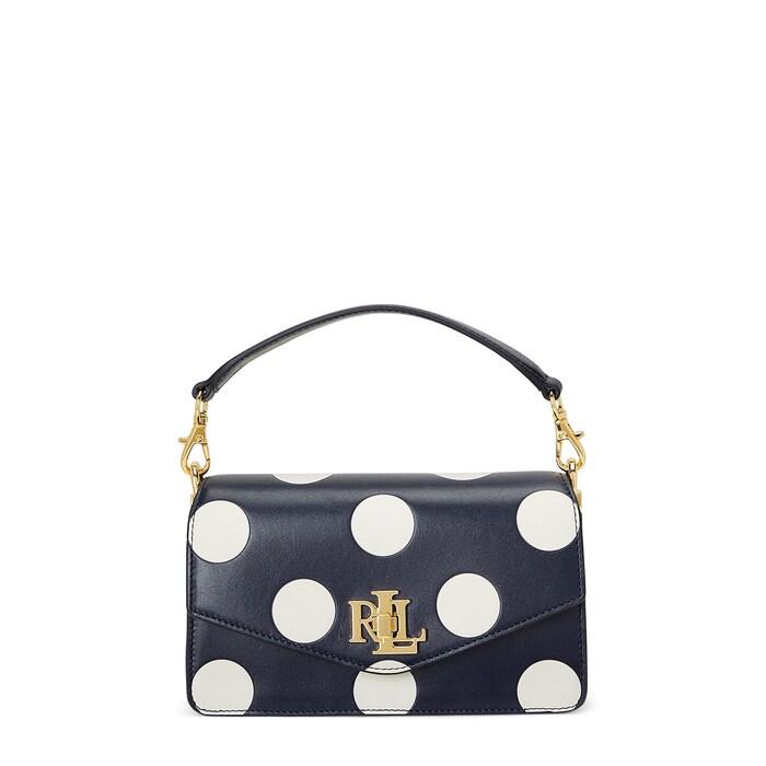 women navy polka-dot small tayler crossbody bag