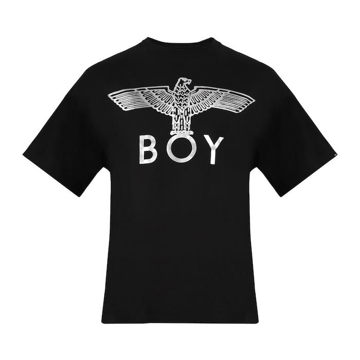 men black foil eagle branding t-shirt