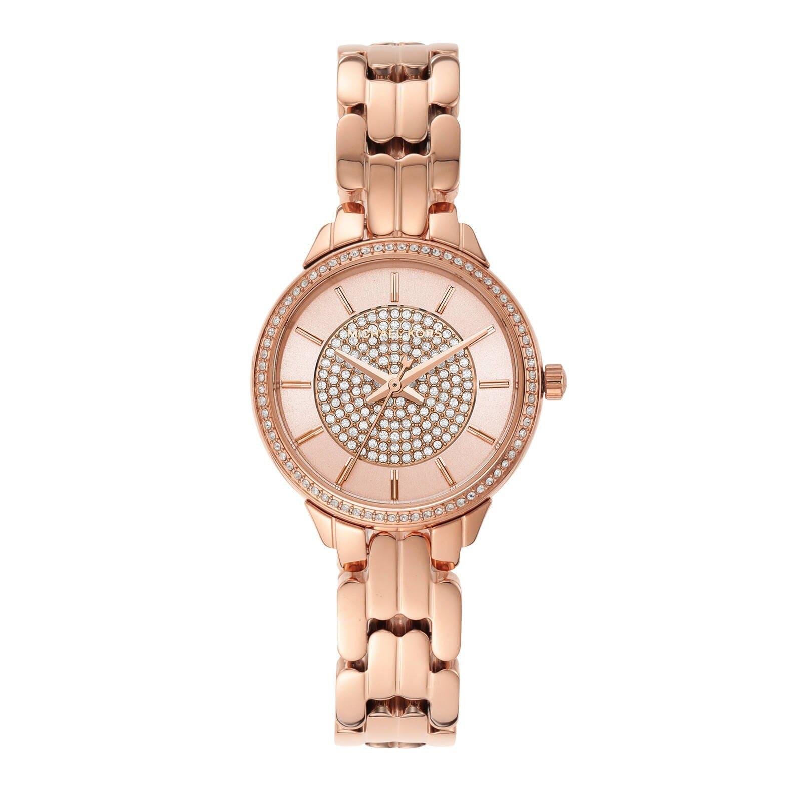 women rose gold allie analog quartz watch