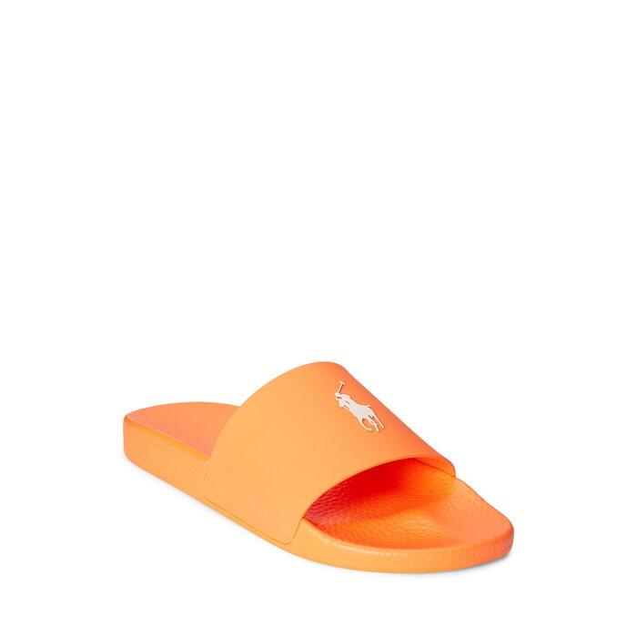 men orange signature pony slide