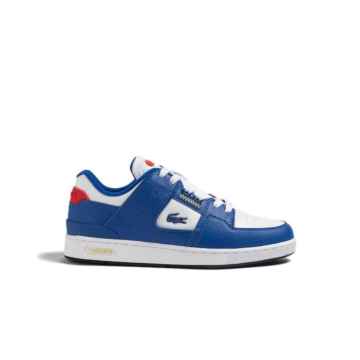 men multicoloured court cage leather tricolour trainers