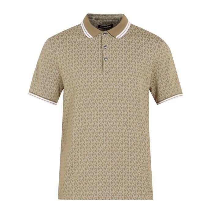 men green all-over mk monogram polo