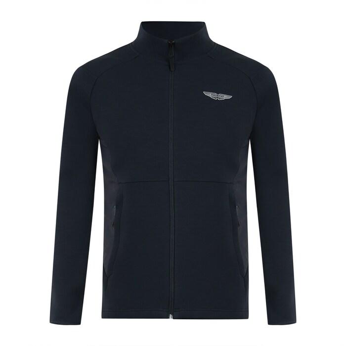 men navy am tech track jacket