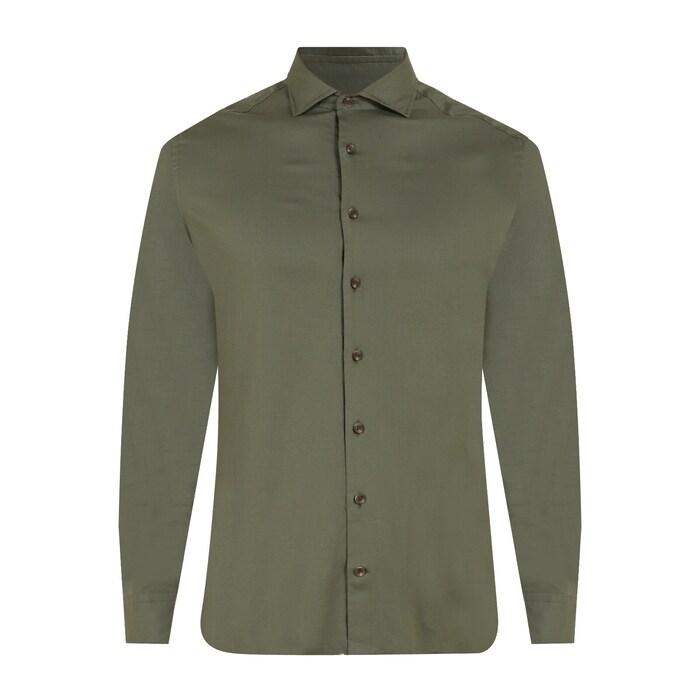 men green solid shirt