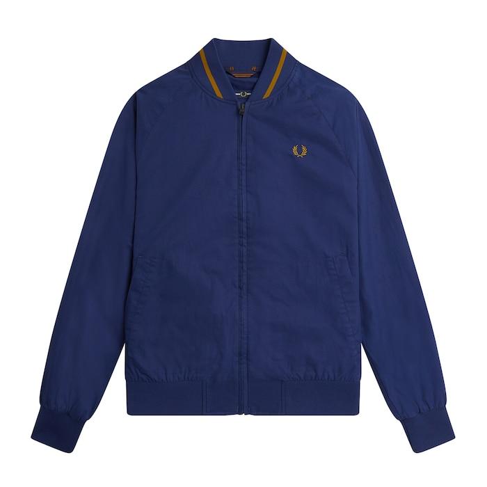 men navy tennis bomber jacket