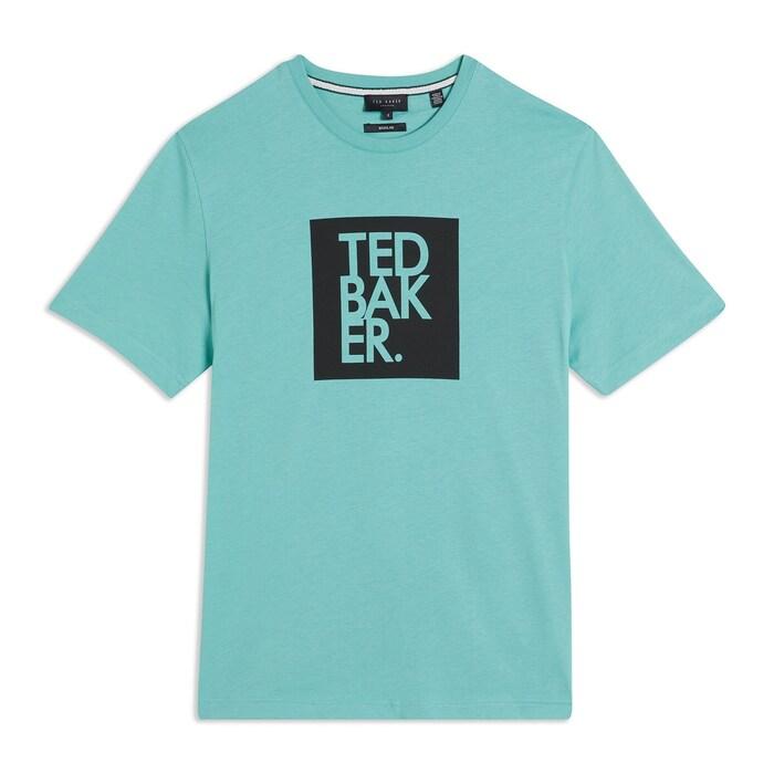 men mint square logo graphic t-shirt