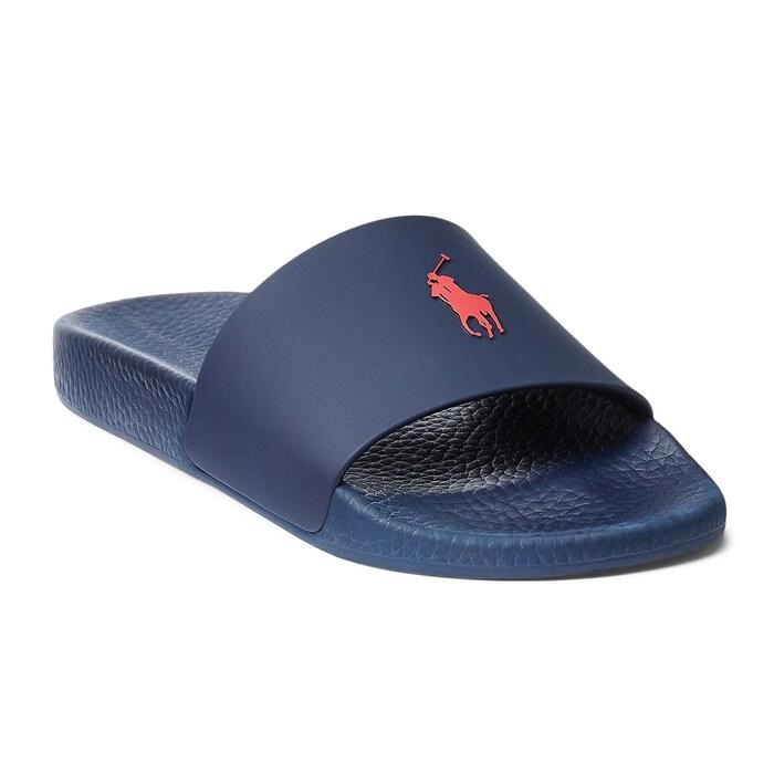 men navy signature pony slide