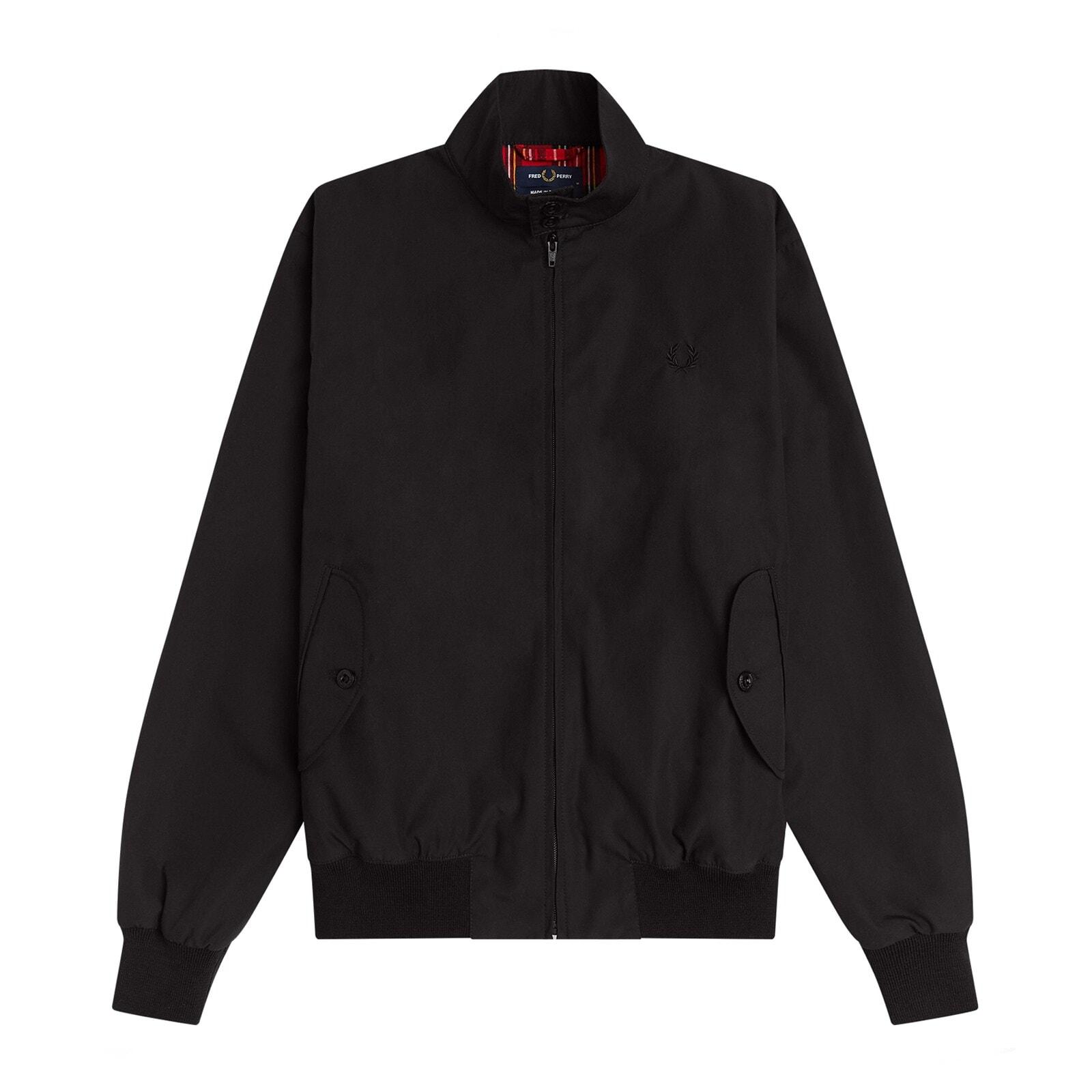 men black solid harrington jacket