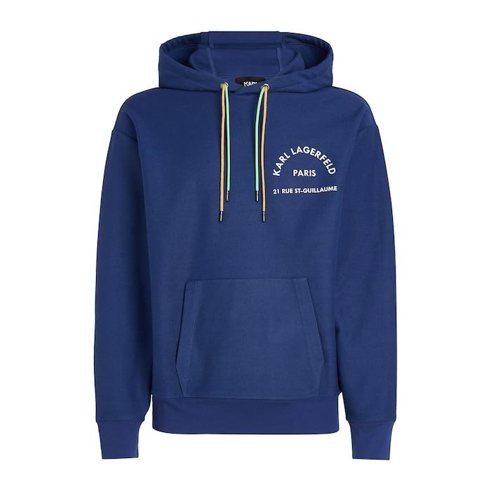 men blue rue st-guillaume hoodie