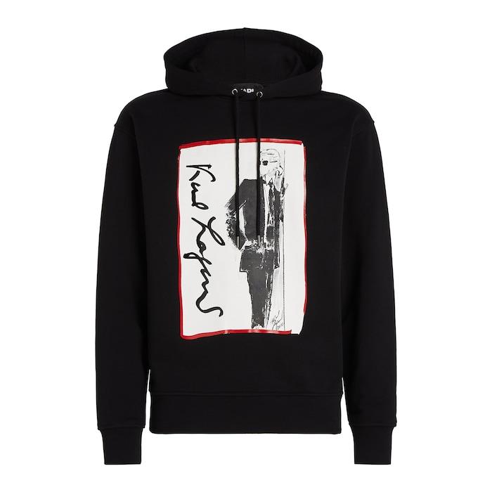 men black karl archive hoodie