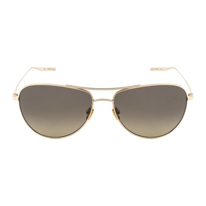 unisex pratt - honey gold aviator sunglass