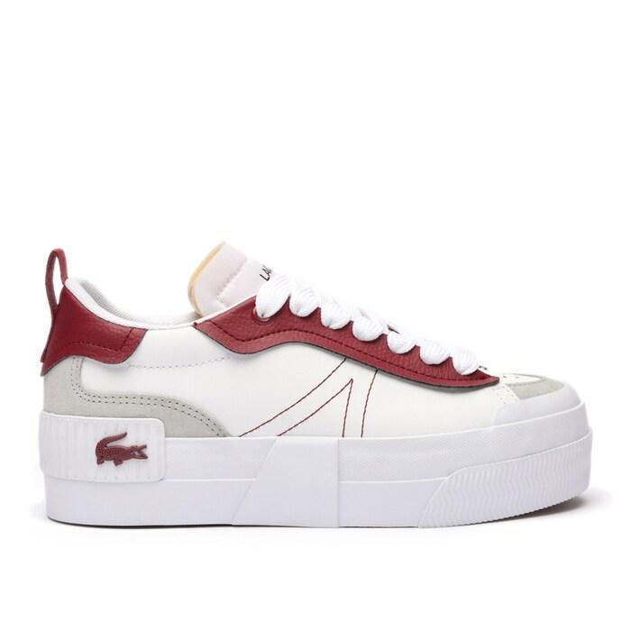 women l004 platform leather colour pop trainers