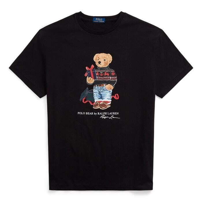 men navy classic fit polo bear jersey t-shirt