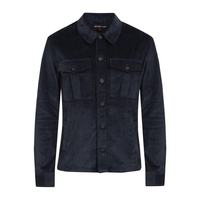 men navy corduroy shirt jacket