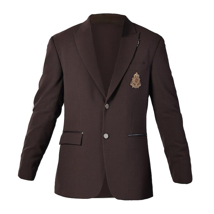 men choco crested jacket