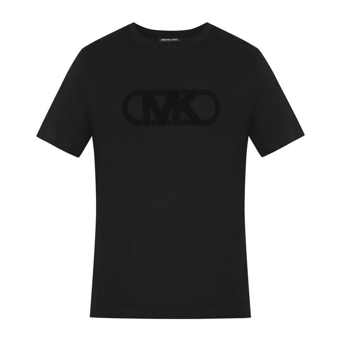 men black velvet mk logo t-shirt