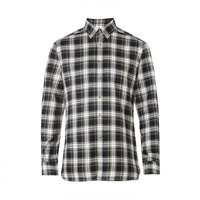 men green heritage tartan shirt