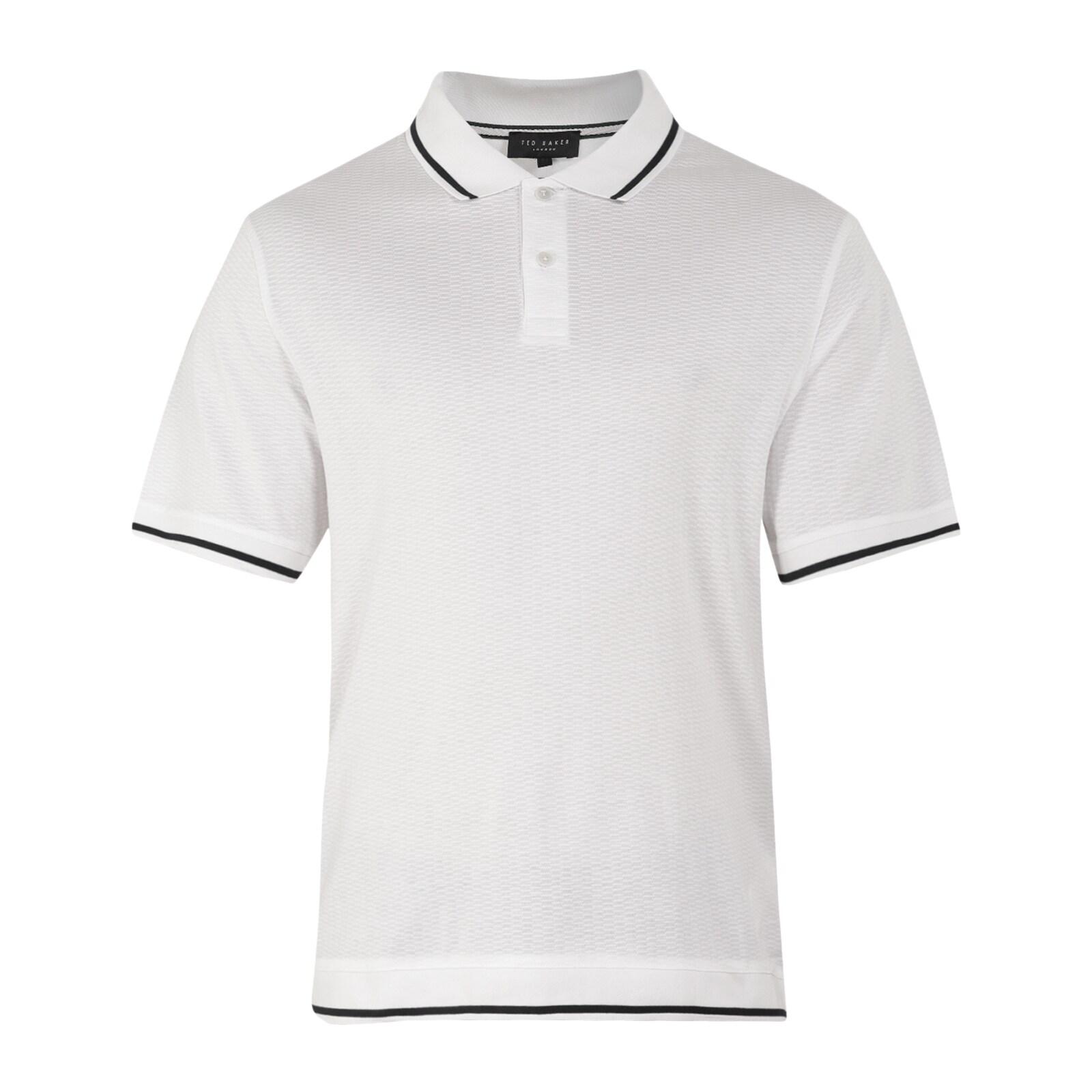 men white solid polo polos