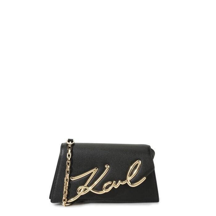 women black k/signature 2.0 shoulder bag