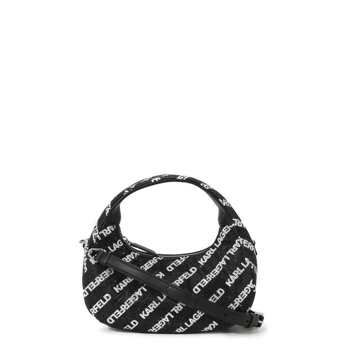 women black k/evening embellished small hobo bag