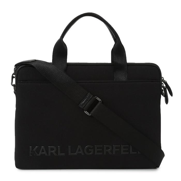 women black karl essential laptop bag