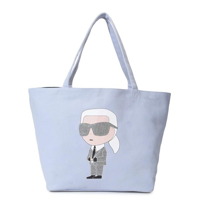 women light blue k/ikonik 2.0 canvas shopper bag