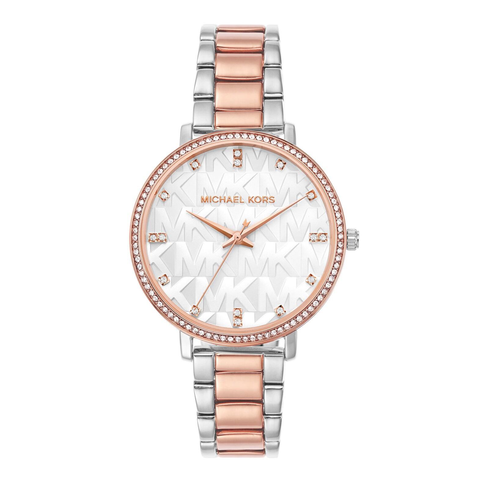 women pyper two tone watch mk4667