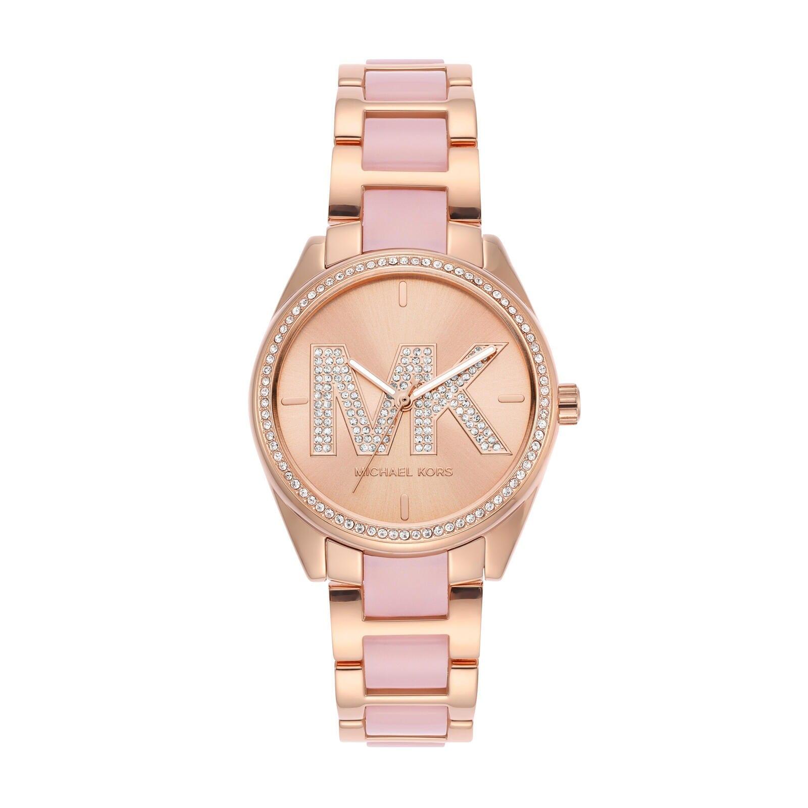 women mfo janelle two tone watch mk4731