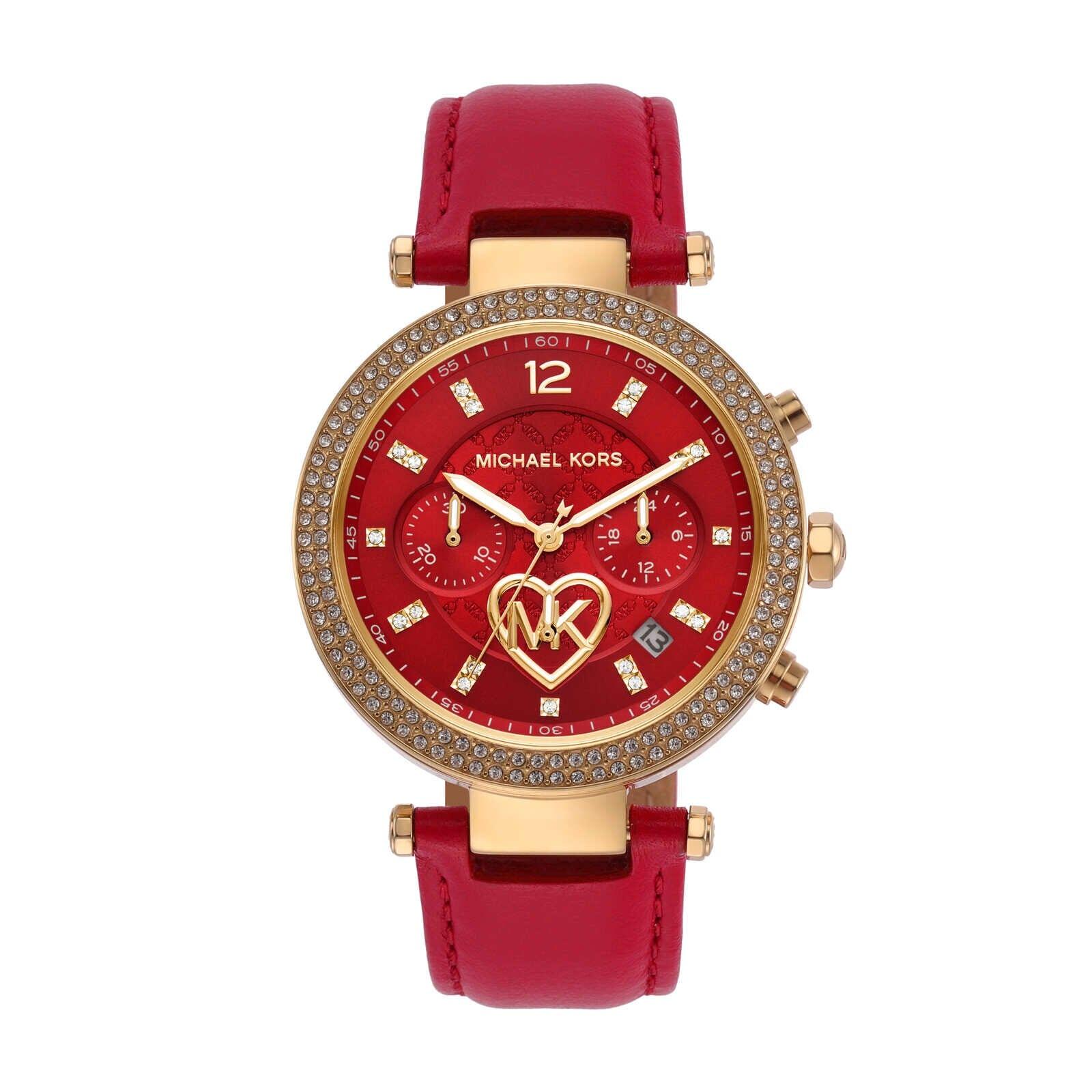 women parker red watch mk2992