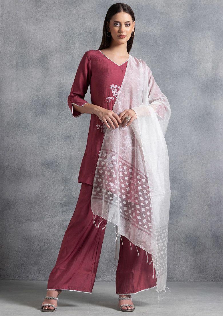 white tissue dupatta