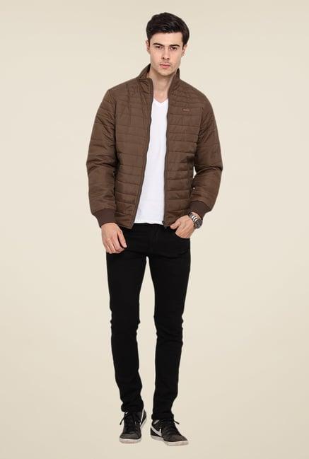 duke stardust coffee quilted jacket